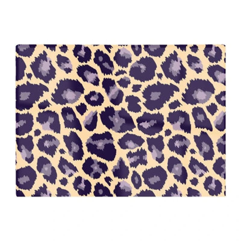 Image of Warren Reed Designer Leopard Print Glass Chopping Board