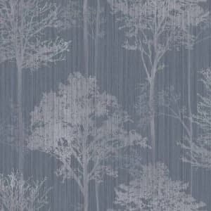 Image of Arthouse Stardust Tree Charcoal Wallpaper Paper