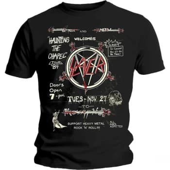 Image of Slayer - Haunting 84 Flier Unisex X-Large T-Shirt - Black