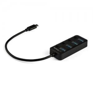 Image of USBC 4 Port Hub with On and Off Switches