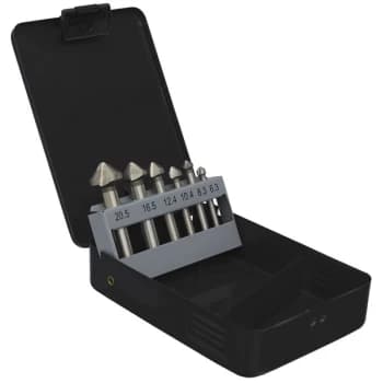 Image of Countersink Bit Set 6pc - 3 x V Flutes