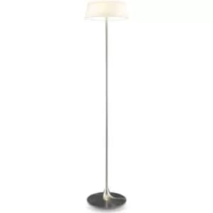 Image of Floor Lamp With Shade Satin Nickel