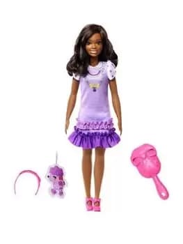 Image of Barbie My First Barbie “Brooklyn” Soft Body Doll and Accessories, One Colour