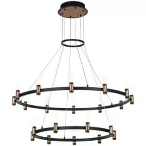 Image of Netlighting Alamo Industrial, Retro Integrated LED Pendant Ceiling Light, 3000K