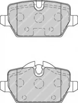 Image of Ferodo FDB1806 Brake Pad Set Rear Axle Premier Car