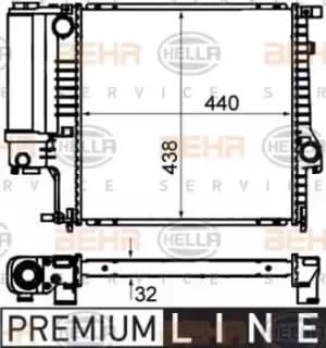 Image of Radiator Heat Exchanger 8MK376713-121 by BEHR