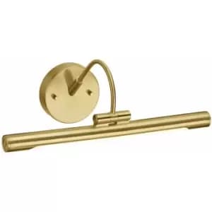 Image of Loops - SingleAdjustable LED Fitting Picture Light Slim Brushed Brass 4.6W
