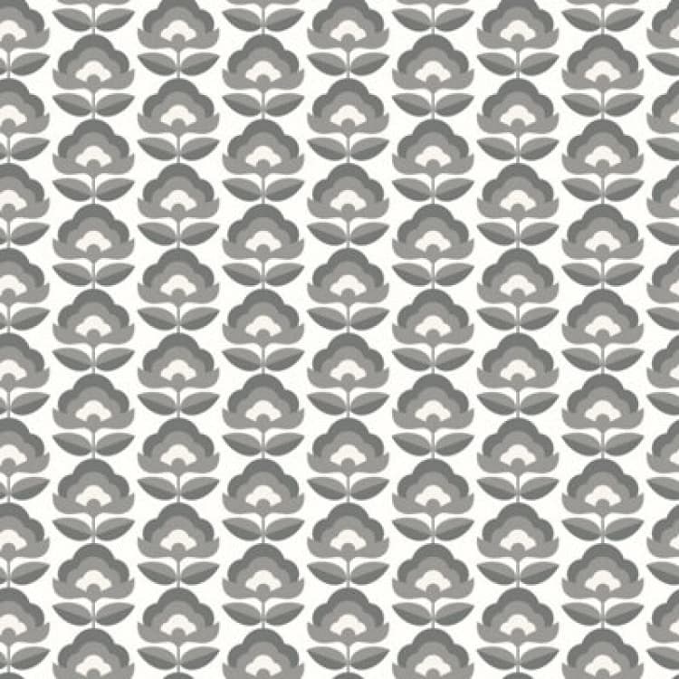 Image of Hoopla Walls Retro Flower Chalkboard Smooth Matt Wallpaper