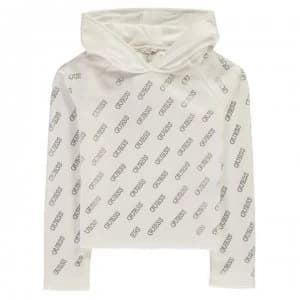 Image of Guess Sequin Hoodie - True White TWHT