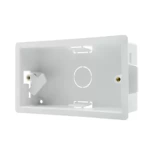 Image of Click Scolmore Essentials 2 Gang 47MM Deep Spring Action Fast Fit Dry Lining Box - WA107SF