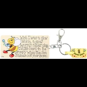 Image of Pack of 6 Glow Worm Key Rings