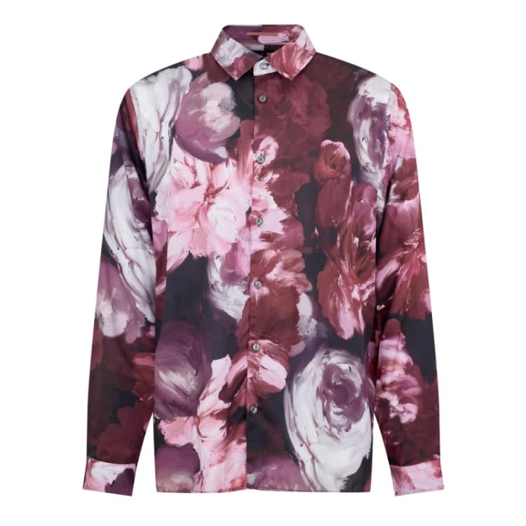 Image of Ted Baker Ted Biton Shirt - Pink Pink 3XL