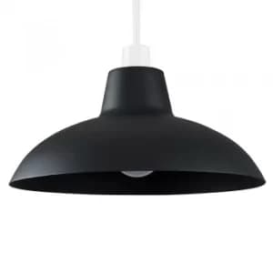 Image of Civic Matt Black Metal Pendant Shade