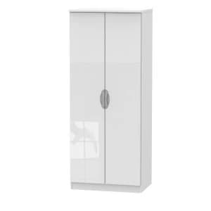Image of Indices 2 Door Robe Dresser - White