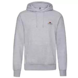 Image of Fruit of the Loom Mens Vintage Small Logo Heather Hoodie (XXL) (Grey Heather)