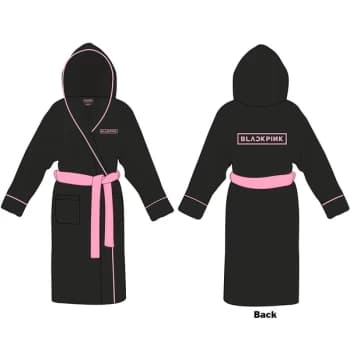 Image of BlackPink - Logo Unisex Medium - Large Bathrobe - Black