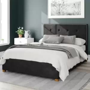 Image of Aspire Presley Ottoman Bed, Kimyo Linen Charcoal King