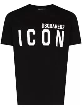 Image of DSQUARED2 Large Icon Logo T-Shirt Black