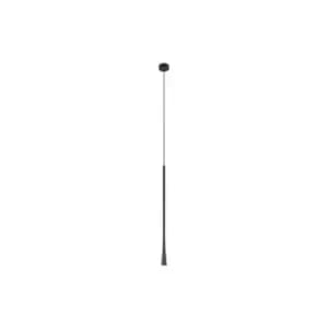 Image of Trikala LED Slim Ceiling Pendant Light 7W Aluminium 3000K Black
