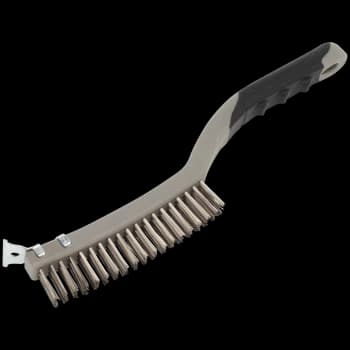 Image of Sealey Wire Brush and Scraper 3 Rows