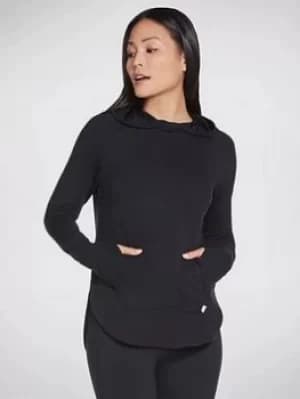 Image of Skechers Awakened Overhead Hoodie, Black, Size L, Women
