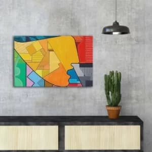 Image of FAMOUSART-095 Multicolor Decorative Canvas Painting