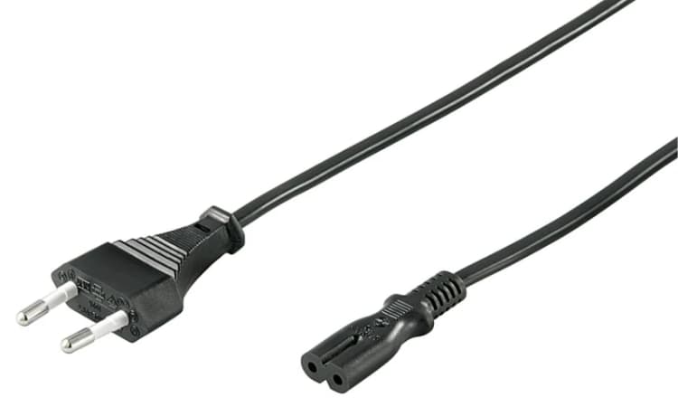 Image of Microconnect PE030710 power cable Black 1m Power plug type C C7 coupl
