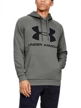 Image of Urban Armor Gear Rival Fleece Sportstyle Hoodie - Grey , Green, Size XL, Men