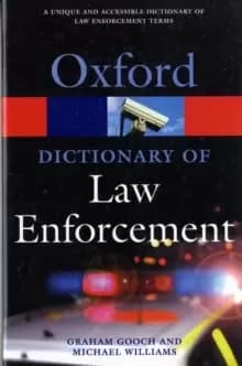 Image of A Dictionary of Law Enforcement