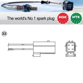 Image of 1x NGK NTK Oxygen O2 Lambda Sensor OZA222-RV1 OZA222RV1 (0136)