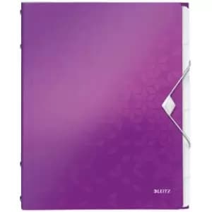 Image of Leitz Divider Book WOW A4 PP 6 Tabs Purple