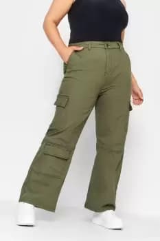 Image of Wide Leg Pocket Cargo Trousers