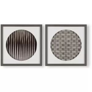 Image of Art For The Home - Dimension Duo Set of 2 Framed Prints - Pink
