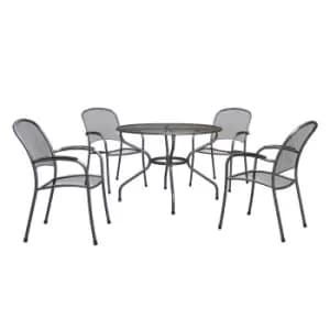 Image of Royal Garden Carlo 4 Seat 1.05m Round Set - Grey