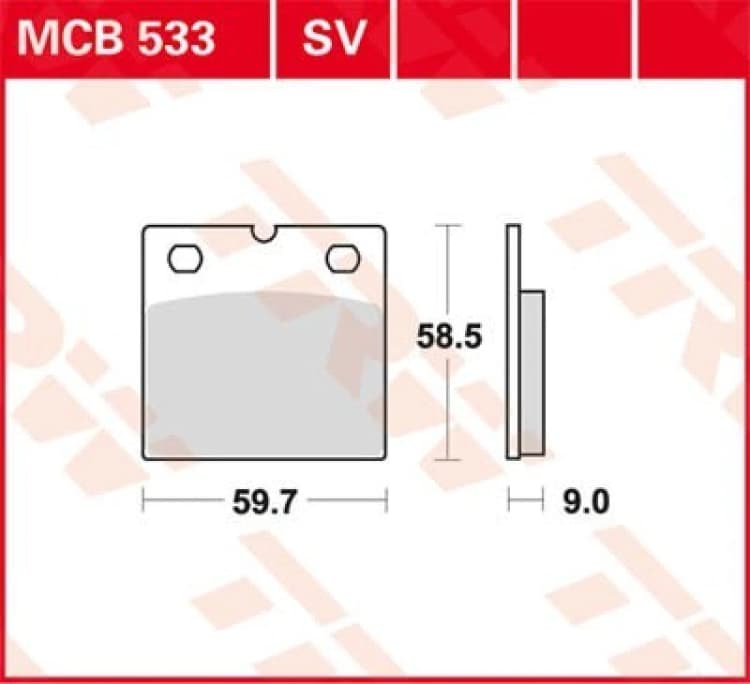 Image of TRW Lucas Brake lining MCB533