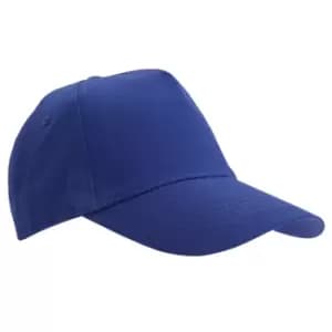 Image of SOLS Unisex Buzz 5 Panel Baseball Cap (ONE) (Royal Blue)