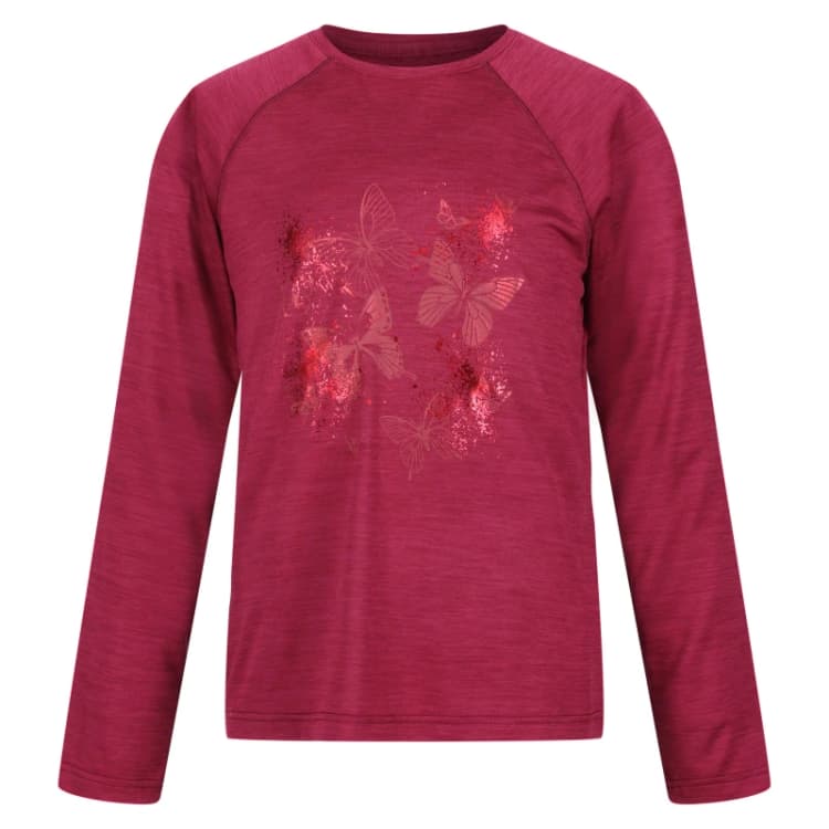 Image of Long sleeve T-Shirt Regatta Burnlee Graphic Rouge Unisex 9/10 ans