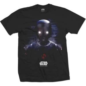 Image of Star Wars - Rogue One K-2SO Prime Force 01 Unisex Large T-Shirt - Black
