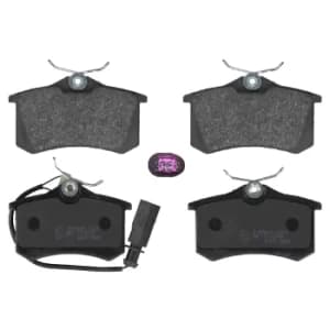Image of Brake Pad Set 16394 by Febi Bilstein Rear Axle