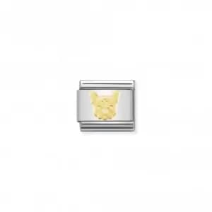 Image of Nomination Composable Classic Symbols 18K Gold French Bulldog Link 030162/54