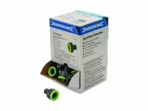 Image of Silverline 876926 Female/Male 1/2in 3/4in Tap Connectors 30pc