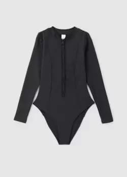 Image of Good American Womens Good Compression Swimsuit In Black