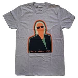 Image of Paul Weller - Illustration Key Lines Unisex Large T-Shirt - Grey