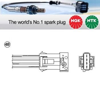 Image of 1x NGK NTK Oxygen O2 Lambda Sensor OZA575-GM2 OZA575GM2 (1896)