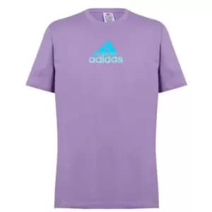Image of adidas Graphic Logo T-Shirt Mens - Purple