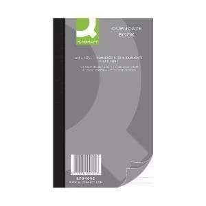 Image of Q-Connect Feint Ruled Duplicate Book 210x127mm KF04095