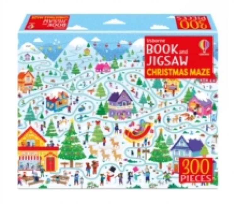 Image of Usborne Book and Jigsaw Christmas Maze Paperback / softback