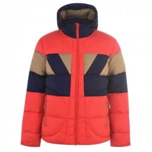 Image of Jack Wolfskin Colour Block Puffer Jacket - Peak Red
