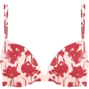 Image of Calvin Klein Liquid Touch Plunge Bra - Multi