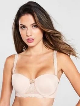 Image of Playtex Underwired Lightly Padded Strapless Bra - Skin, Size 40E, Women